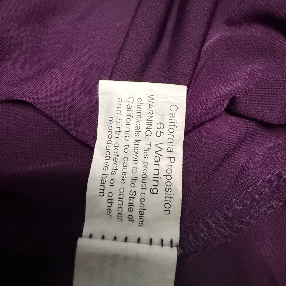 Purple Ruffle Flutter Sleeve Blouse XL PerSeption Concept - Picture 10 of 11